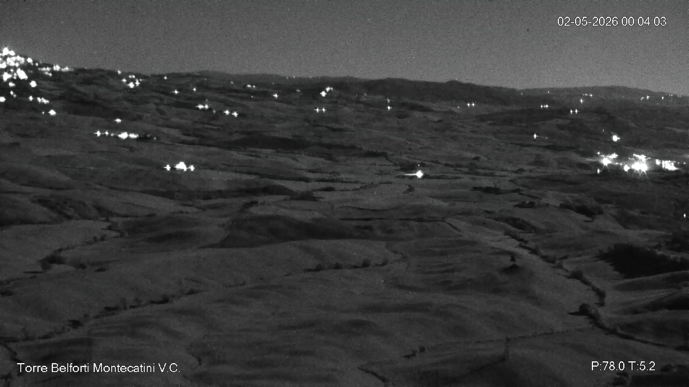 immagine della webcam nei dintorni di Rosignano Solvay: webcam Montecatini Val di Cecina