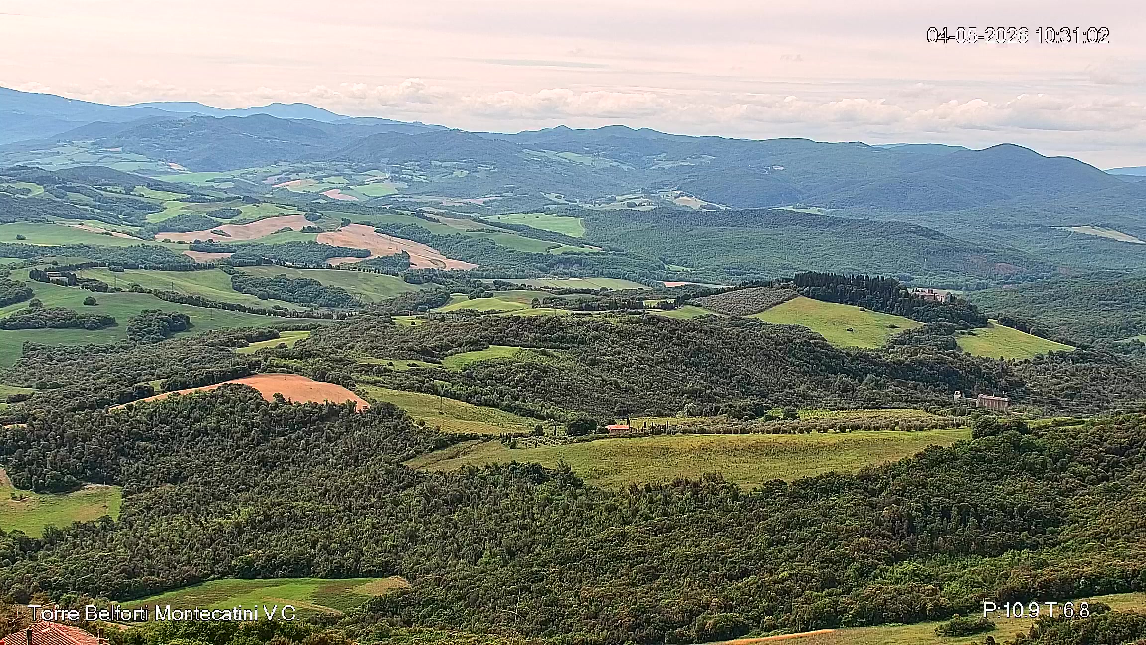 immagine della webcam nei dintorni di Castiglioncello: webcam Montecatini Val di Cecina