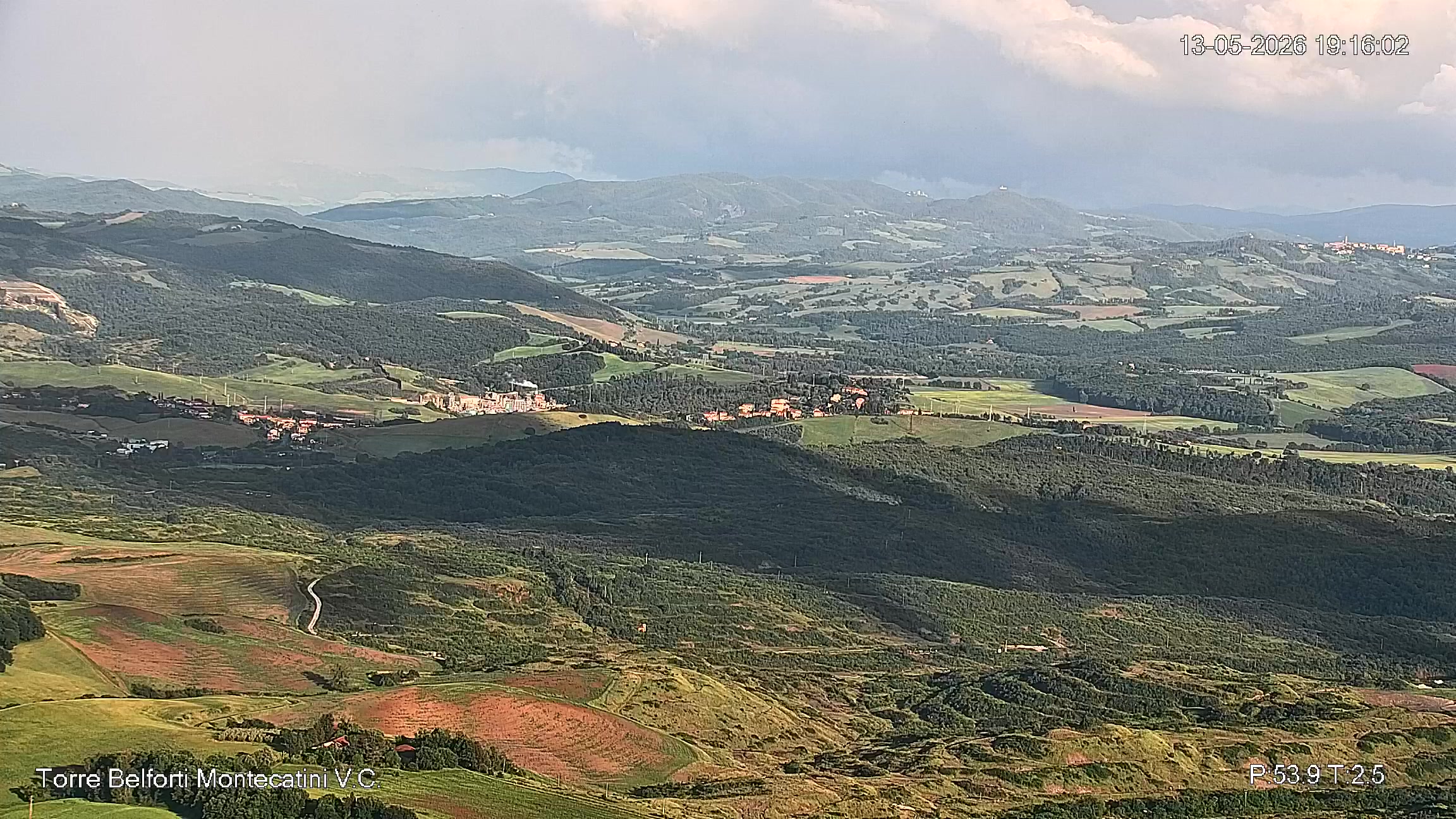 immagine della webcam nei dintorni di Vada: webcam Montecatini Val di Cecina