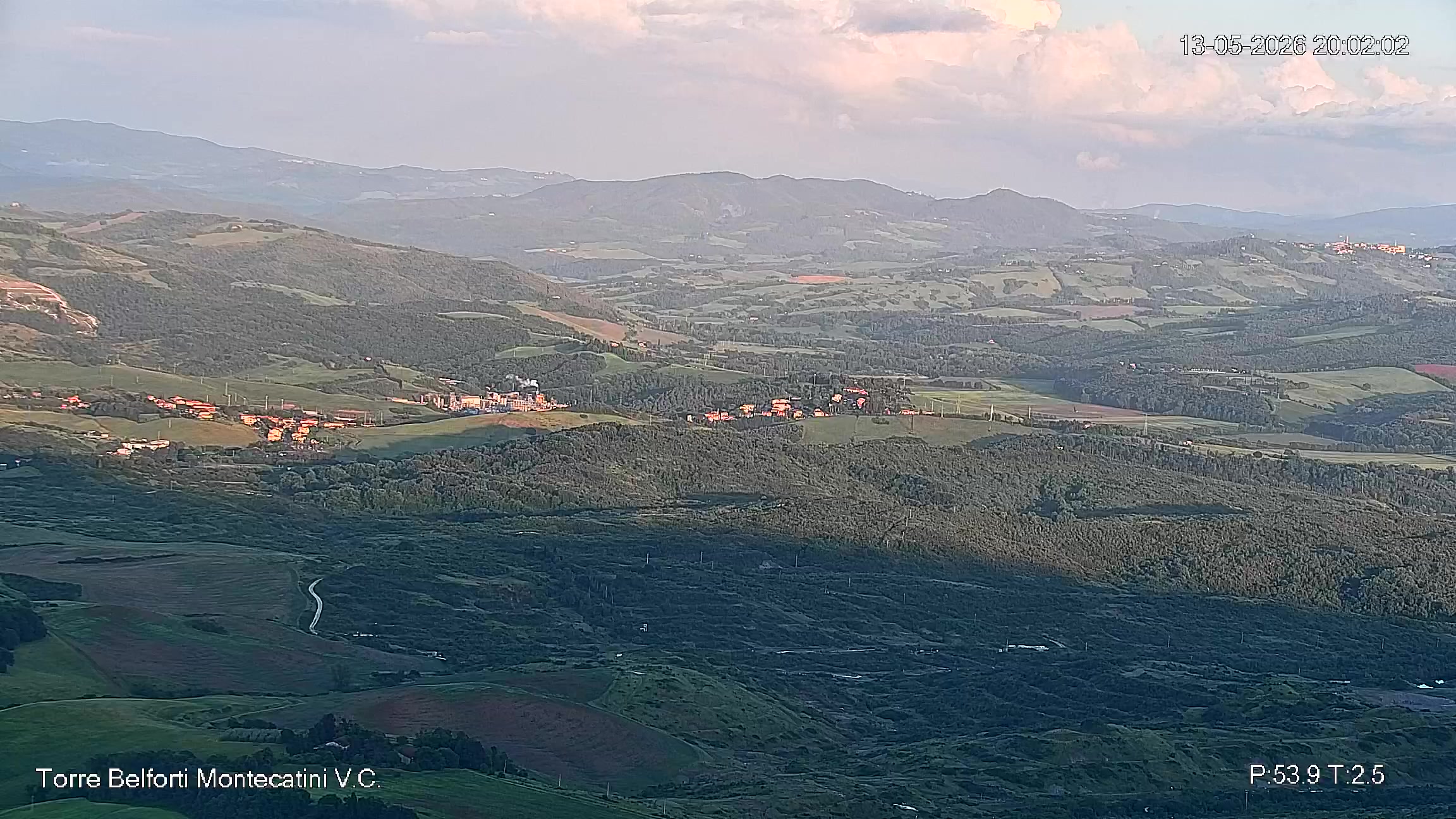 immagine della webcam nei dintorni di Certaldo: webcam Montecatini Val di Cecina