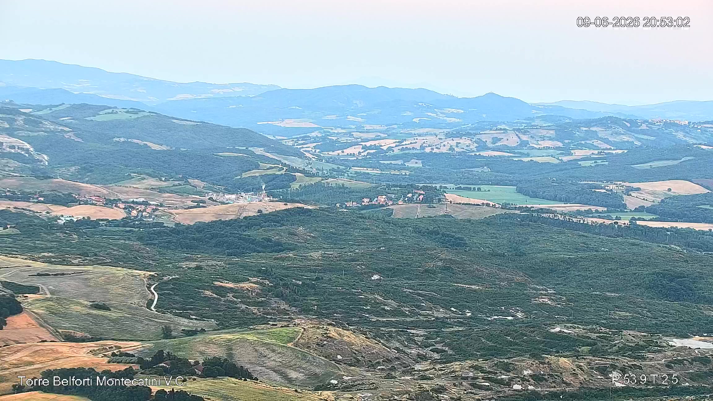 immagine della webcam nei dintorni di Lajatico: webcam Montecatini Val di Cecina