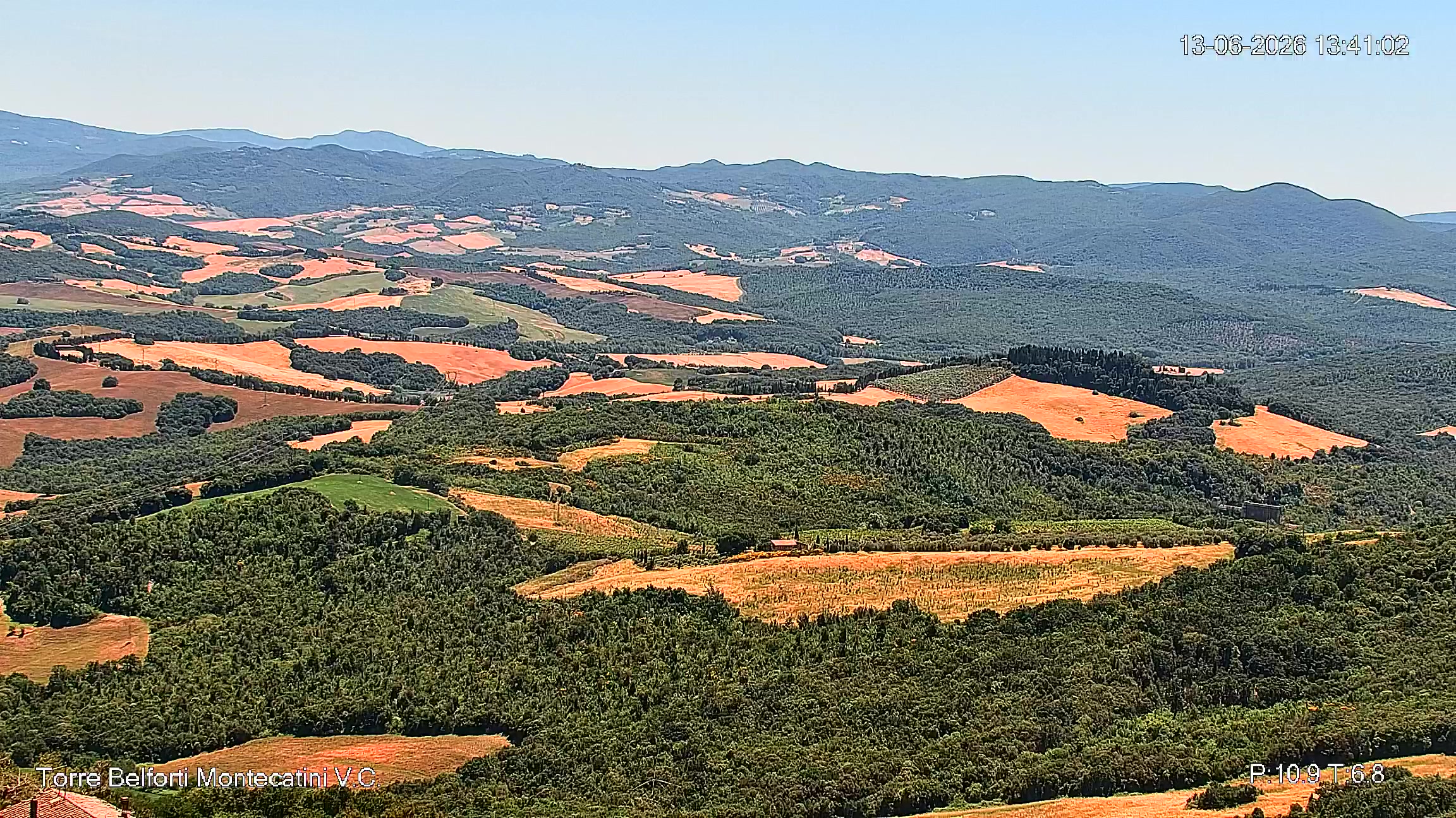 immagine della webcam nei dintorni di Volterra: webcam Montecatini Val di Cecina