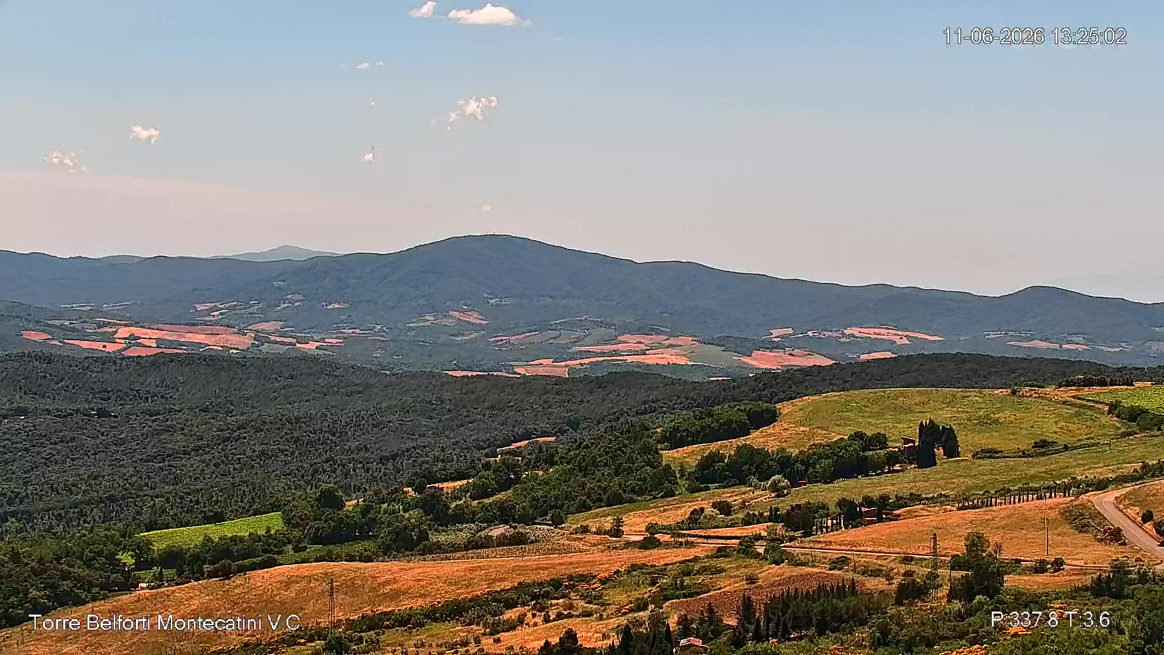 immagine della webcam nei dintorni di Valle Benedetta: webcam Montecatini Val di Cecina