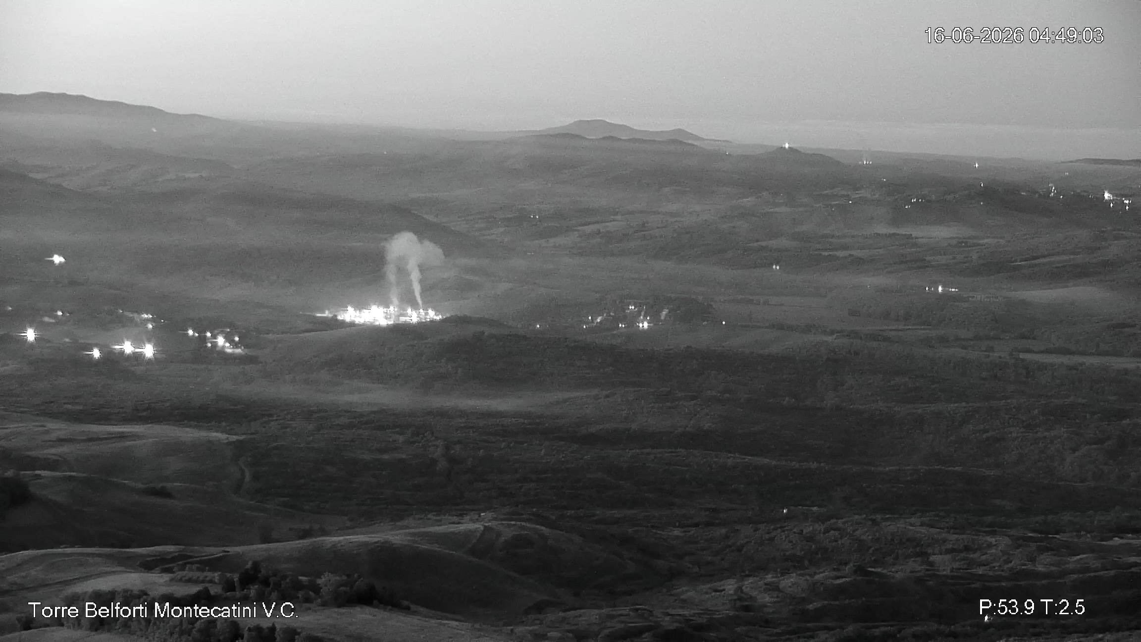 immagine della webcam nei dintorni di Rosignano Solvay: webcam Montecatini Val di Cecina