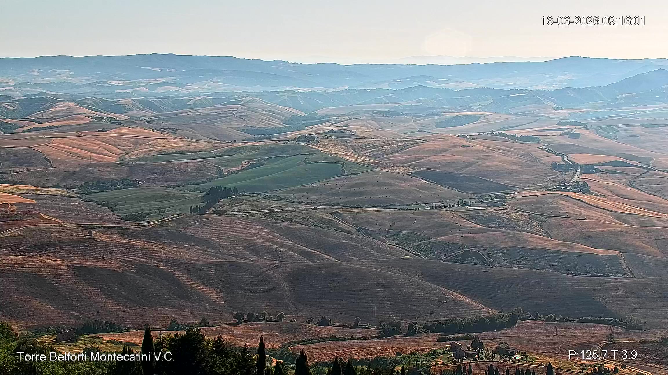 immagine della webcam nei dintorni di Cecina: webcam Montecatini Val di Cecina
