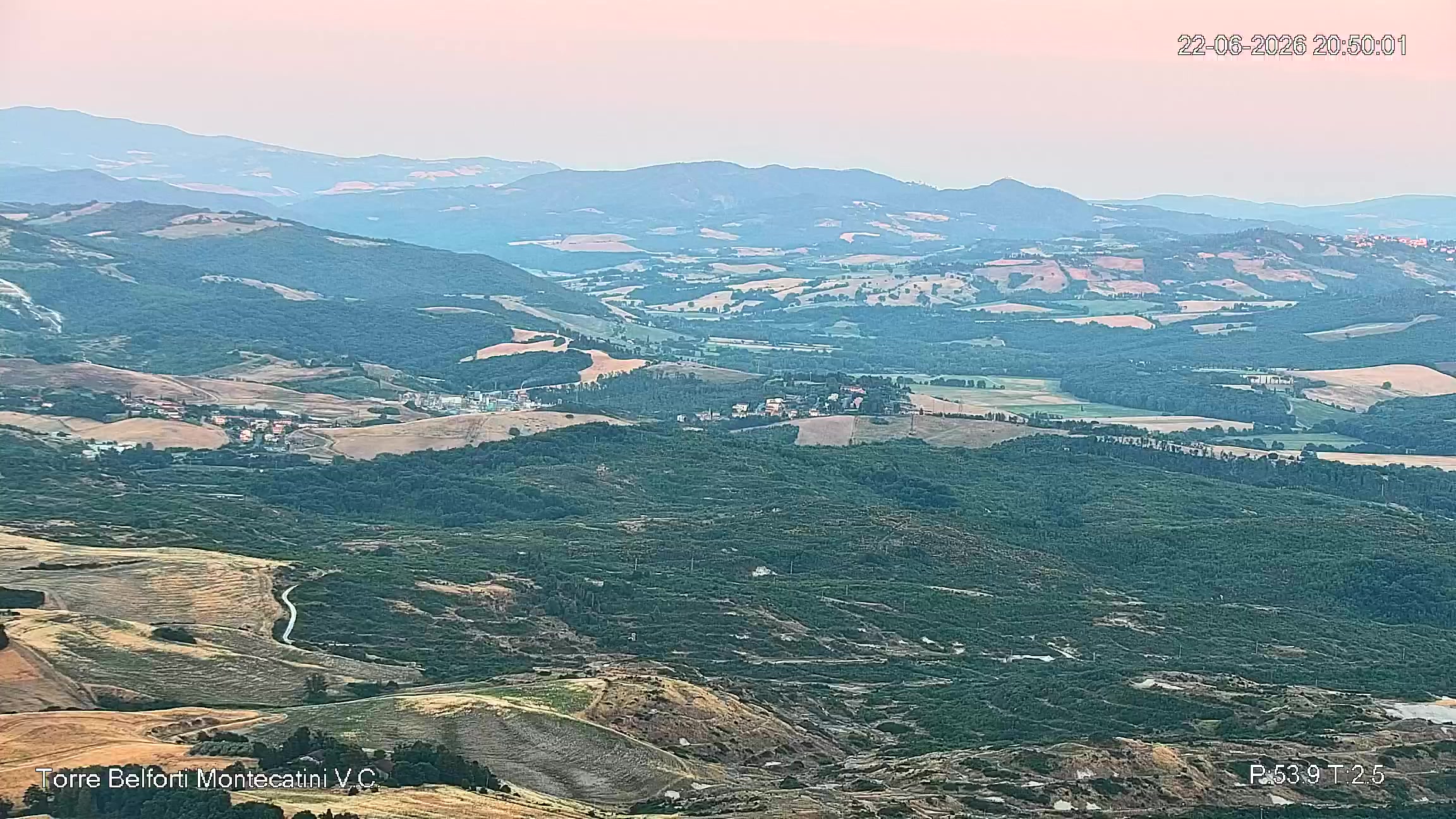 immagine della webcam nei dintorni di Certaldo: webcam Montecatini Val di Cecina