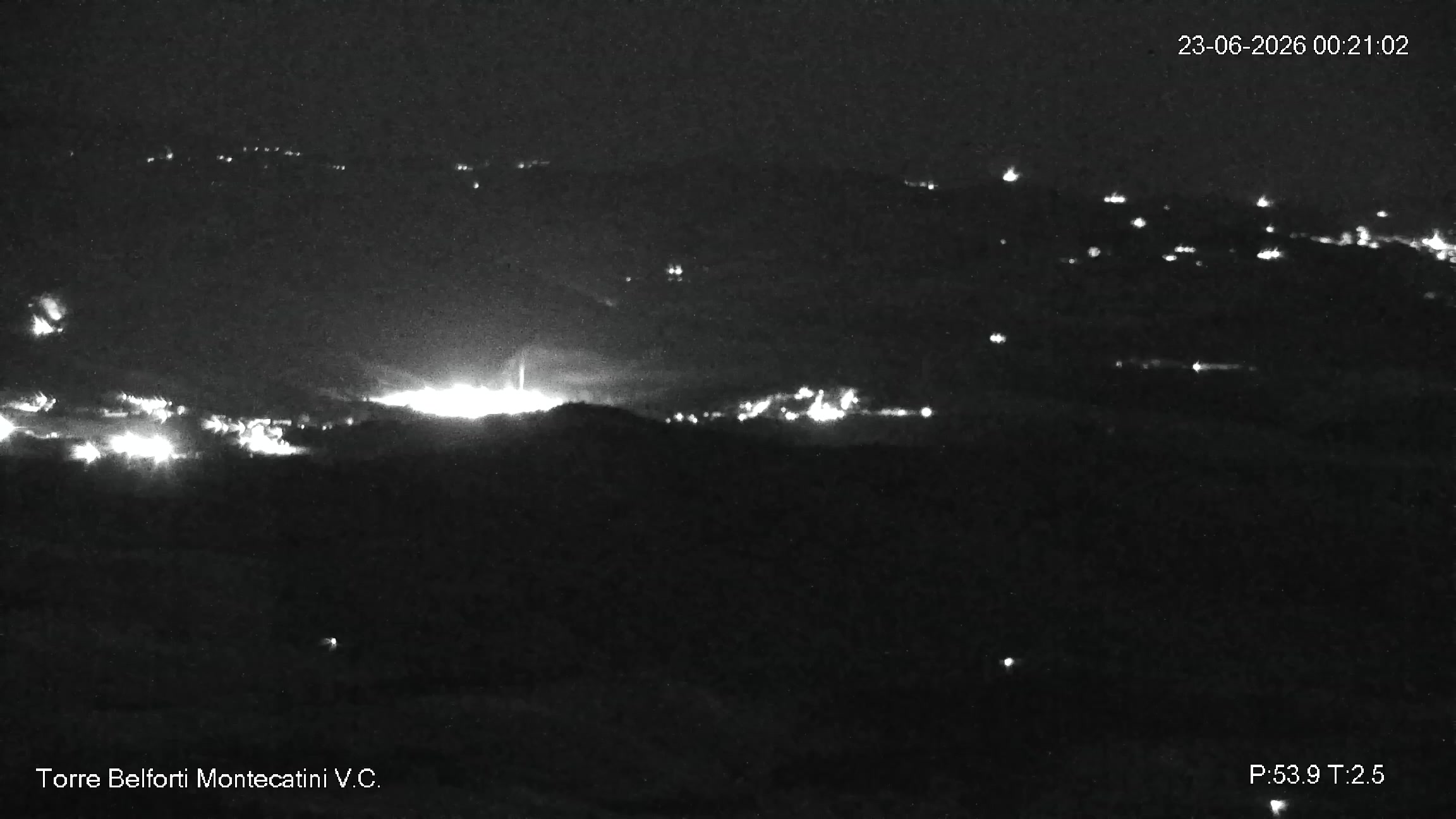 immagine della webcam nei dintorni di Marina Di Castagneto: webcam Montecatini Val di Cecina