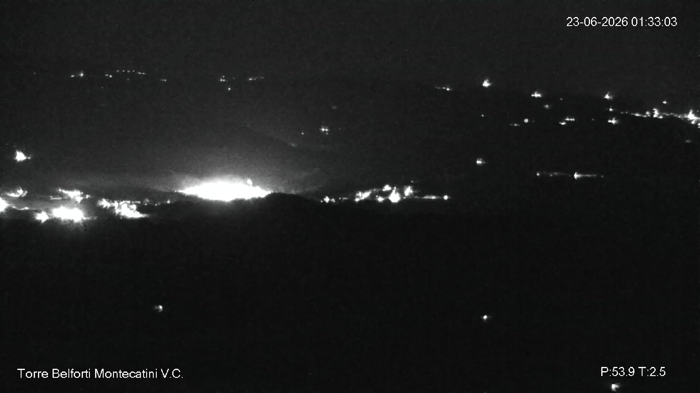 immagine della webcam nei dintorni di Marina Di Castagneto: webcam Montecatini Val di Cecina