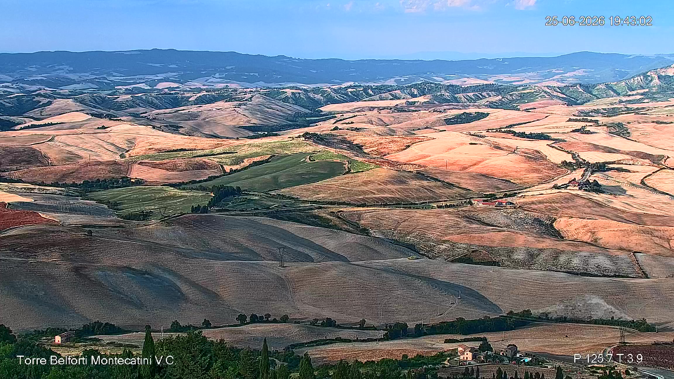 immagine della webcam nei dintorni di San Gimignano: webcam Montecatini Val di Cecina