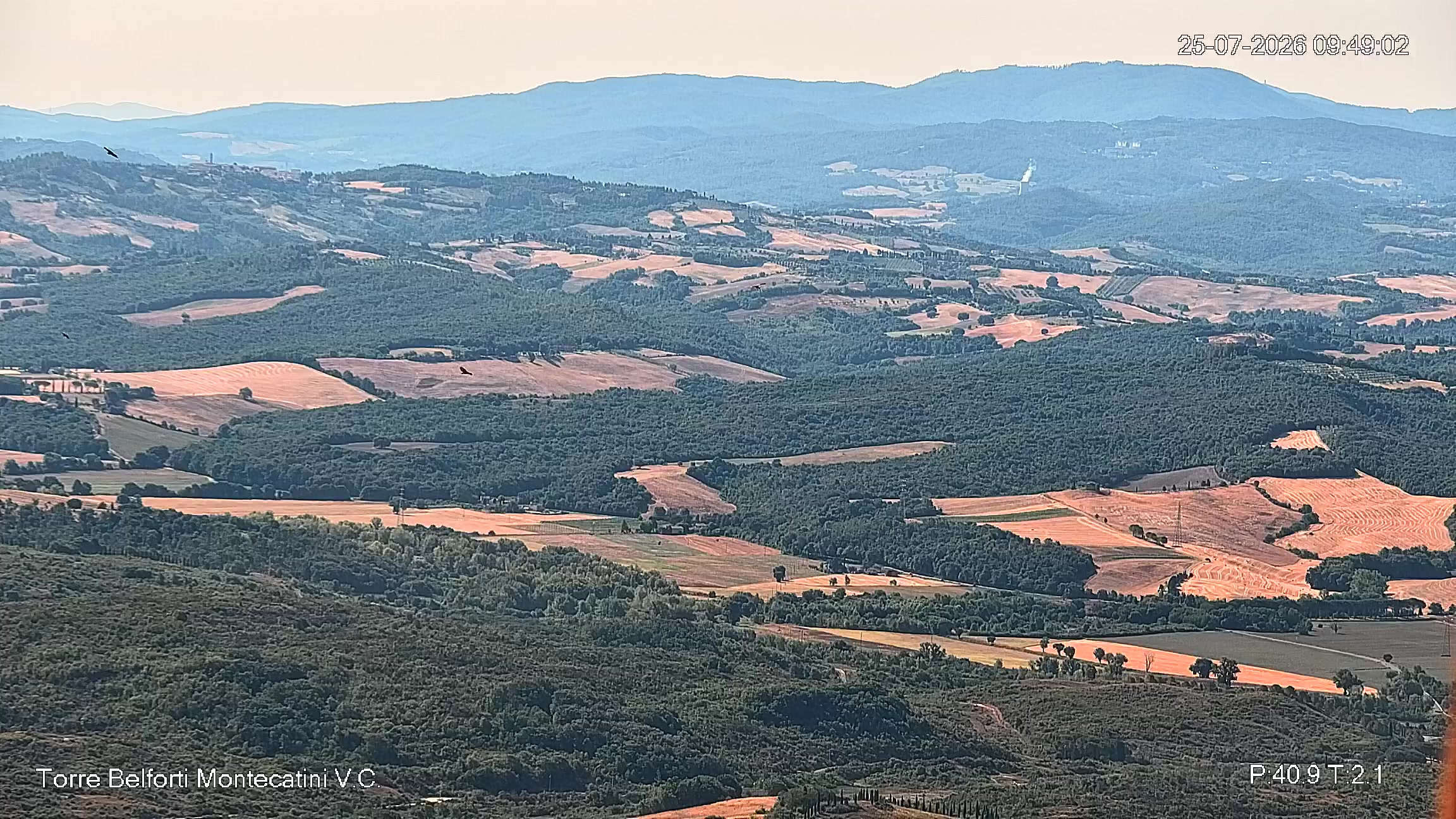 immagine della webcam nei dintorni di Rosignano Solvay: webcam Montecatini Val di Cecina